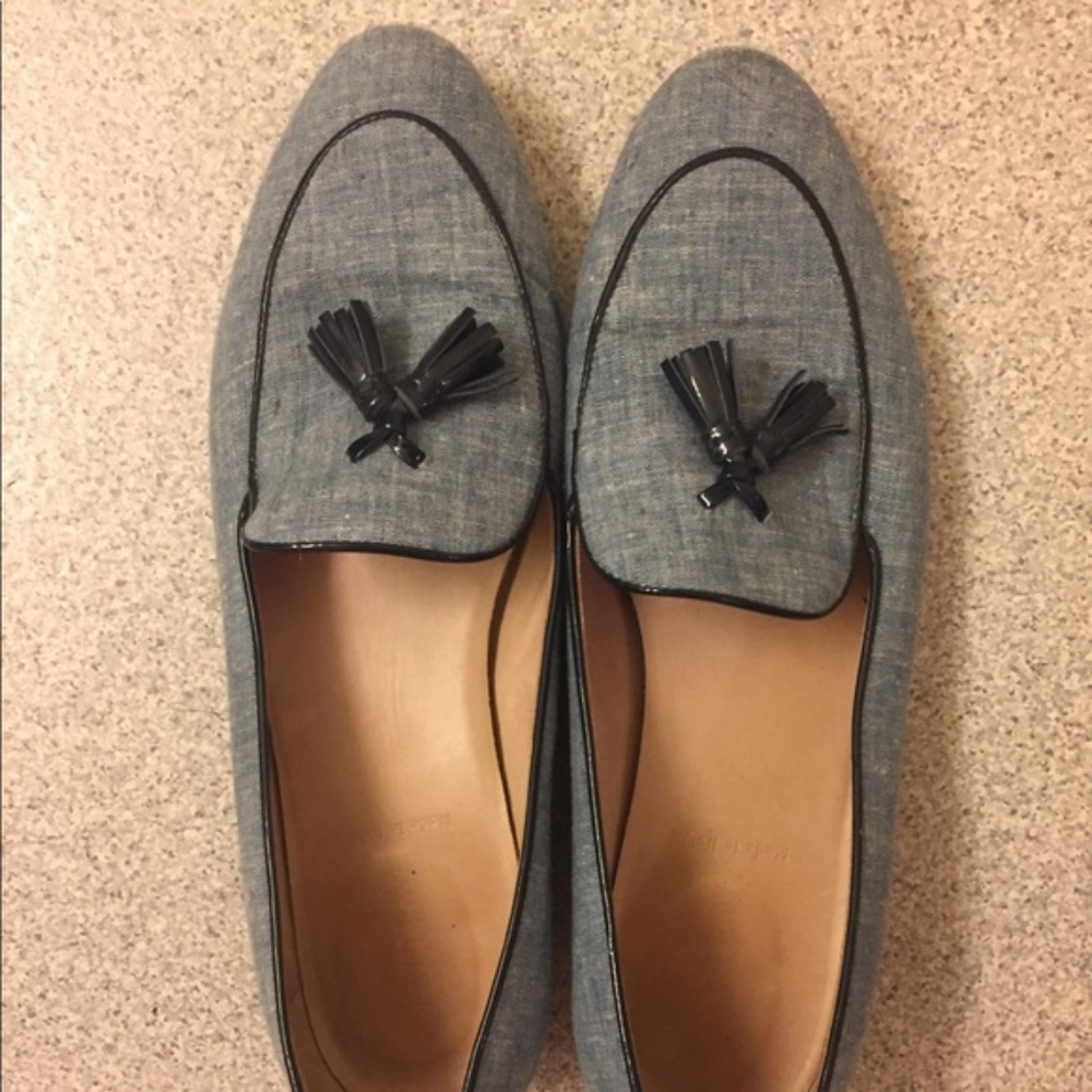 [J. Crew] Blue Tassel Loafers